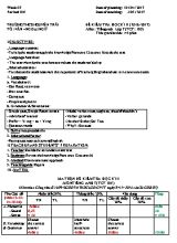 Ma trận và đề kiểm tra học kỳ II môn Tiếng Anh Lớp 7 - Đề 2 - Năm học 2016-2017 - Trường THCS Nguyễn Trãi (Có đáp án)
